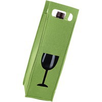 Декоративный чехол для бутылки вина, зеленый