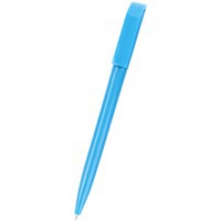 Пластиковая промо-ручка шариковая МИЛЛЕНИУМ, синие чернила, d0,9 х 13,8 см, голубой