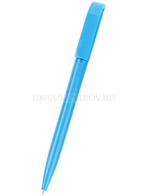 Фото Пластиковая промо-ручка шариковая МИЛЛЕНИУМ, синие чернила, d0,9 х 13,8 см (голубой)