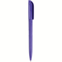 Пластиковая промо-ручка шариковая МИЛЛЕНИУМ, синие чернила, d0,9 х 13,8 см, фиолетовый