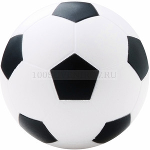 Фото Антистресс в форме футбольного мяча   (белый, черный)