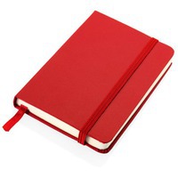 Записная книжка на 80 страниц с застежкой, формат А6, красный