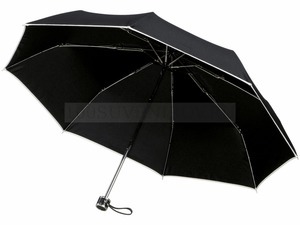 Фото Металлический складной зонт BALMAIN механический с чехлом, 3 сложения