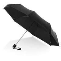 Зонт складной механический, 3 сложения, черный
