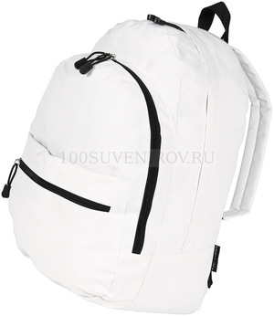 Фото Городской рюкзак TREND с 2 отделениями на молнии и внешним карманом, 27 л., 35 х 17 х 45 см, нагрузка 10 кг. (белый)