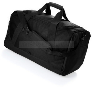Фото Дорожная сумка черная с 1 отделением и 2 карманами на молнии