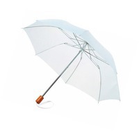 Зонт складной механический, белый