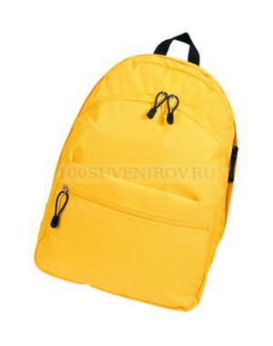 Фото Городской рюкзак TREND с 2 отделениями на молнии и внешним карманом, 27 л., 35 х 17 х 45 см, нагрузка 10 кг. (желтый)