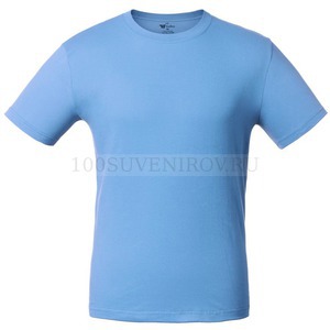 Фото Голубая футболка T-BOLKA 160 для шелкографии, размер 3XL