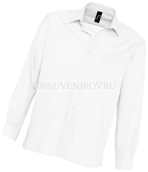 Фото Рубашка"Baltimore", белый_S, 65% полиэстер, 35% хлопок, 105г/м2
