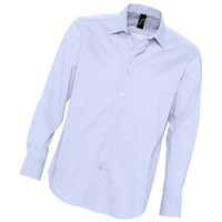 Рубашка"Brighton", небесно-голубой_M, 97% хлопок, 3% эластан, 140г/м2
