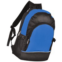 Черный рюкзак. ярко-синий с чёрным, 30х42х13, Полиэстер 600D+1680D, шелкография
