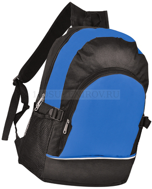 Фото Рюкзак. ярко-синий с чёрным, 30х42х13, Полиэстер 600D+1680D, шелкография