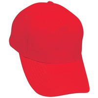 Бейсболка летняя от производителя Премиум, 5 клиньев, металлическая застежка; красный; 100% хлопок; плотность 350 г/м2 и стильные кепки