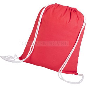 Фото Красный рюкзак из хлопка для флекса