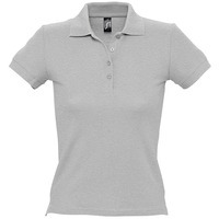 Рубашка поло женская PEOPLE 210 темный меланж XL