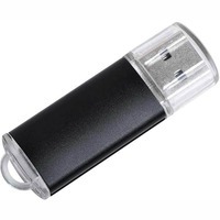 USB flash-карта Assorti (16Гб),черная,5,5х1,7х0,6см,металл