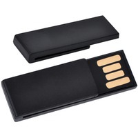 USB flash-карта Clip (8Гб),черная,3,8х1,2х0,5см,пластик