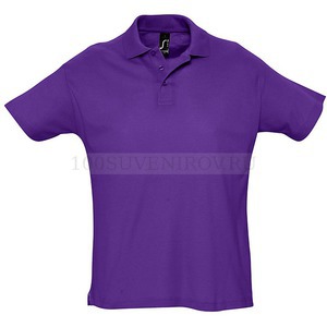 Фото Рубашка поло мужская SUMMER 170 темно-фиолетовая L «Sols»