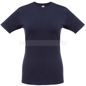 Фото Красивая женская футболка T-BOLKA STRETCH LADY, кобальт темно-синяя, размер XL