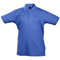 Рубашка поло детская Summer II Kids 170, ярко-синяя рост 106-116 см