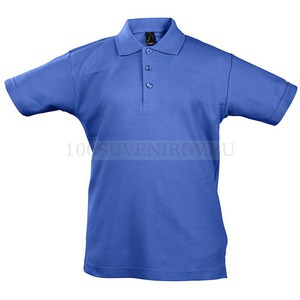 Фото Хлопковая детская рубашка поло Summer II Kids 170, ярко-синяя рост 118