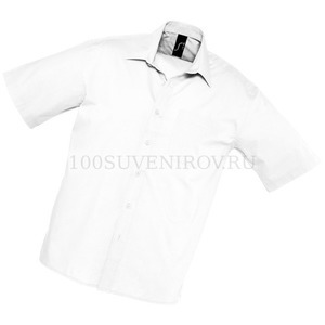 Фото Рубашка"Bristol", белый_4XL, 65% полиэстер, 35% хлопок, 105г/м2