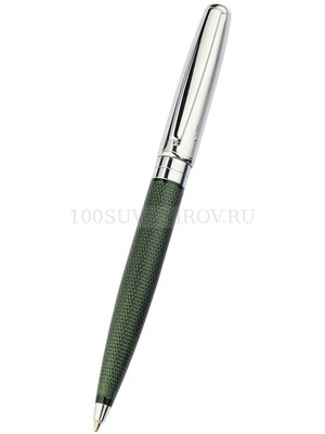 Фото Ручка шариковая «Стратосфера» зеленая-серебристая (зеленый, серебристый)