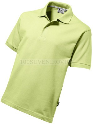 Фото Рубашка поло "Cotton" мужская светло-зелёный, L