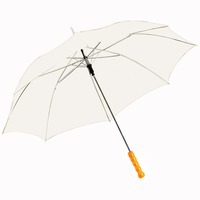 Кружевной зонт-трость полуавтоматический, белый