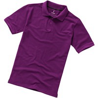 Рубашка-поло Calgary мужская, темно-фиолетовый, S