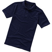 Рубашка-поло Calgary мужская, темно-синий, L