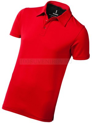 Фото Рубашка-поло "Markham" мужская, красный/антрацит, L