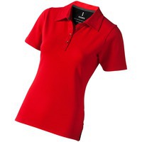 Рубашка-поло "Markham" женская, красный/антрацит