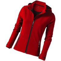 Модная куртка софтшел Langley женская, красный и удлиненная женская модель