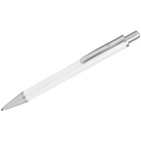 CLASSIC, ручка шариковая, белый/серебристый, металл/пластик