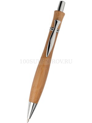 Фото Ручка шариковая бамбуковая (светло-коричневый)