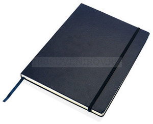 Фото Записная книжка на 80 страниц с застежкой, формат А4 «Journalbooks» (синий)