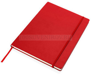 Фото Записная книжка на 80 страниц с застежкой, формат А4 «Journalbooks» (красный)