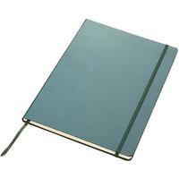 Книжка записная зеленая на 80 страниц с застежкой, формат А4
