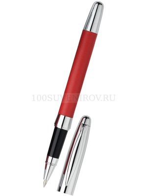 Фото Набор «Рейн»: ручка шариковая, ручка роллер в футляре красный
