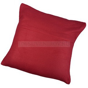 Фото Плед с рукавами, складывающийся в подушку (бордовый)