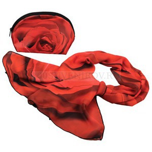 Фото Набор «Роза»: косметичка и шарф (красный, черный)