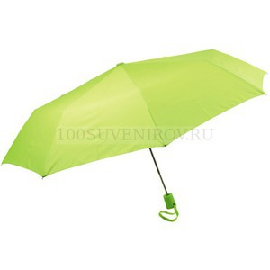 Фото Складной зонт зеленый из пластика автоматический