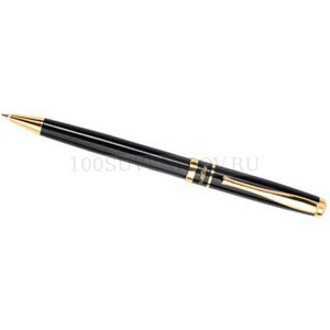 Фото Ручка шариковая Ungaro модель «Classico Gold» в футляре (черный, золотистый)