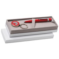 Подарочный набор Cacharel: шариковая ручка, брелок с флеш-картой USB 2. на 4 Гб