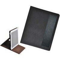 Чехол-подставка под iPAD "Смарт",  черный, 19,5x24 см,  термопластик, тиснение, гравировка