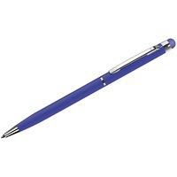 TOUCHWRITER, ручка шариковая со стилусом для сенсорных экранов, синий/хром, металл