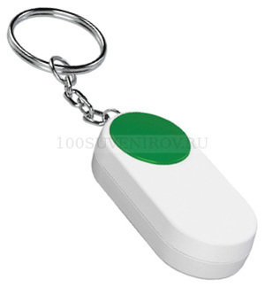 Фото Брелок-таблетница в виде футляра для таблеток (белый, зеленый)