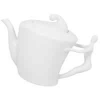 Подарочный белоснежный чайный сервиз Эмоции на 4 персоны: чайник, сахарница, 4 чашки, 4 блюдца под нанесение логотипа   и подарок на День рождения